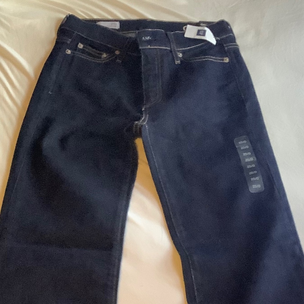 NWT Gap 1969 Indigo Wash Authentic Flare Jeans Sz 25r Sz 0
